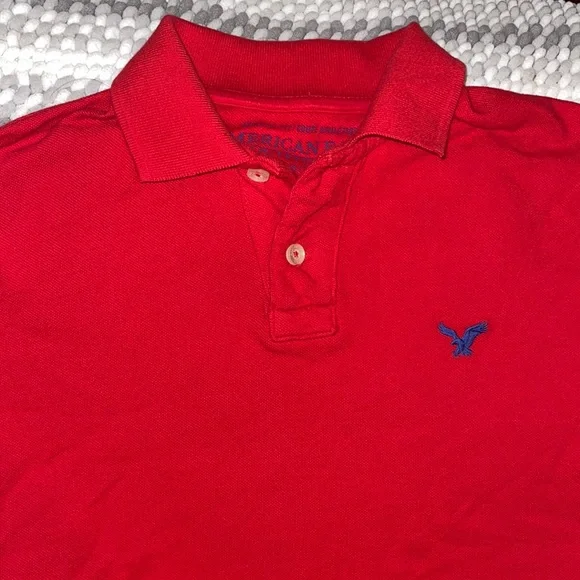 American Eagle Men’s Polo Shirts Size XS. Colors are Turquoise and Red. GUC - Picture 11 of 16